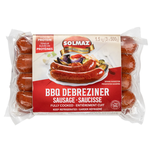 Solmaz Halal Barbecue Sausage, 3 × 500 g
