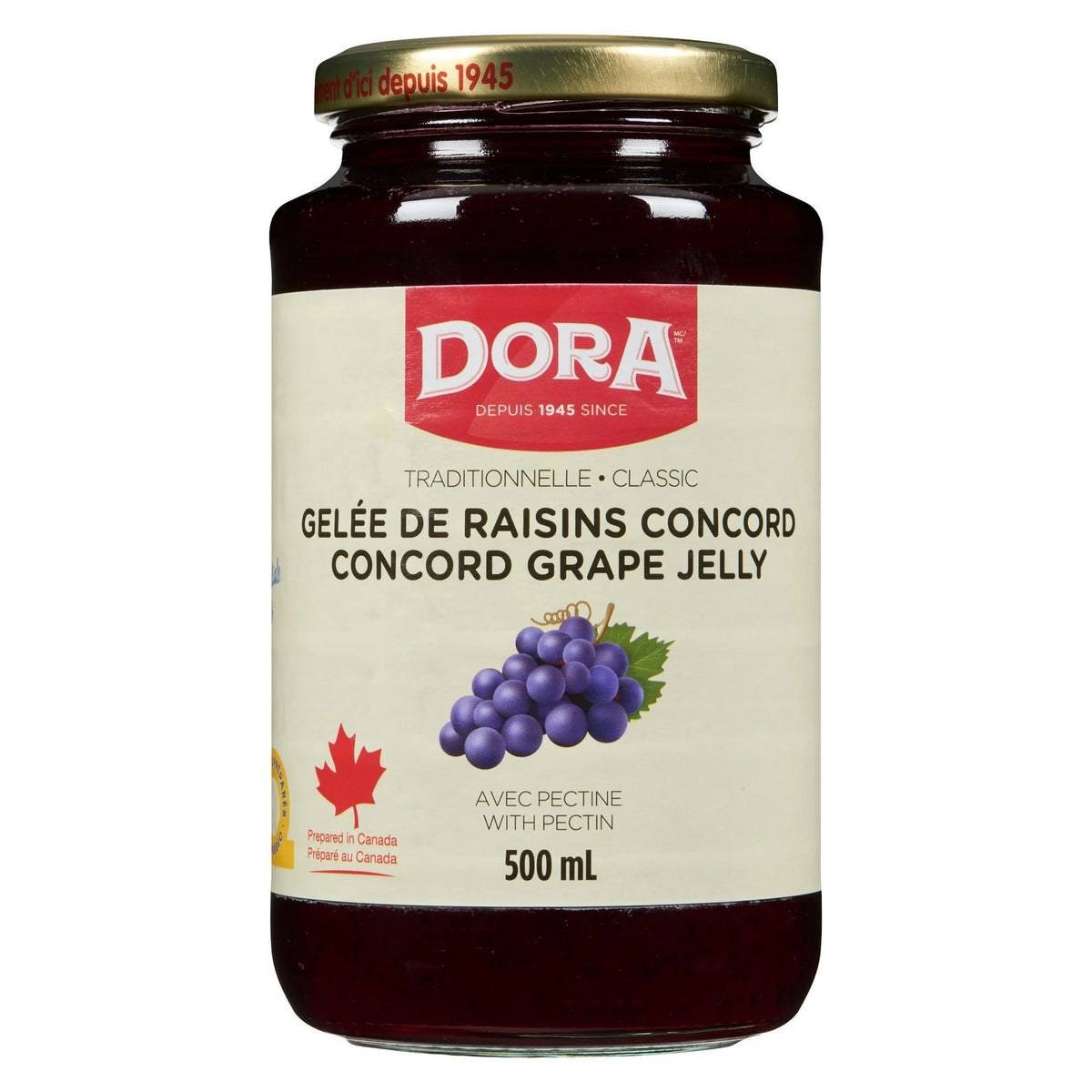Dora Concord Grape Jelly, 500 mL