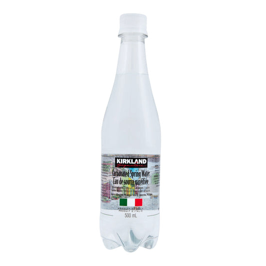 Kirkland Signature Carbonated Spring Water, 24 × 500 mL