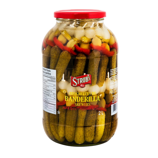 Strub's Hot and Spicy Banderilla Skewers, 2 L