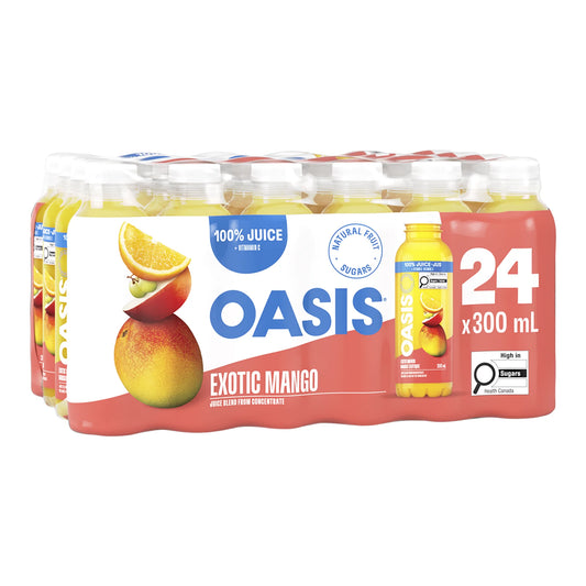 Oasis Exotic Mango Juice Blend, 24 × 300 mL