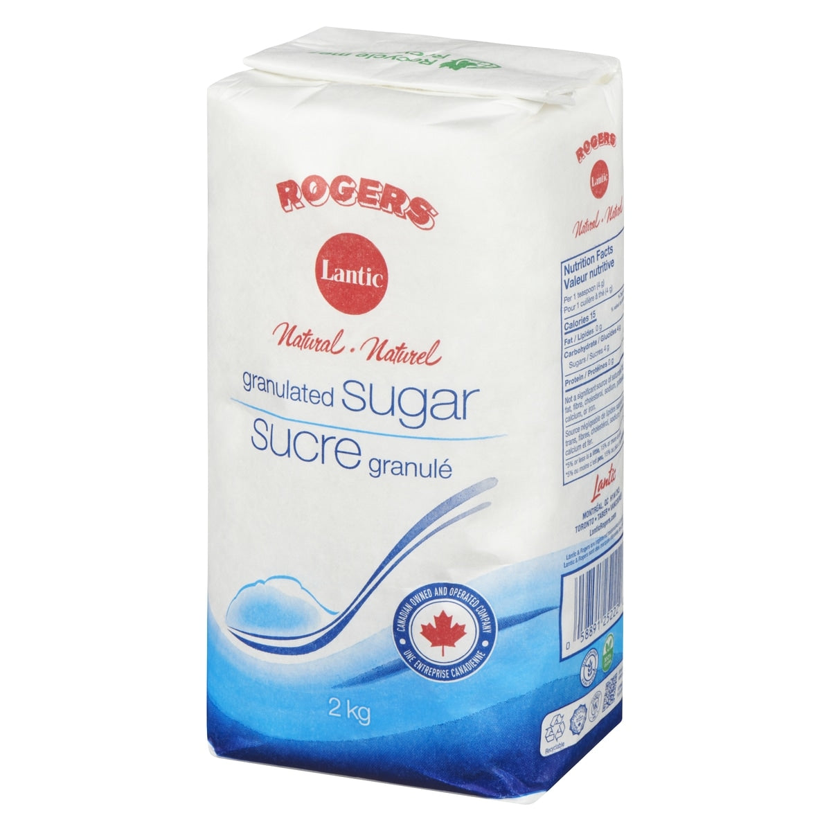 Lantic Granulated White Sugar, 2 kg