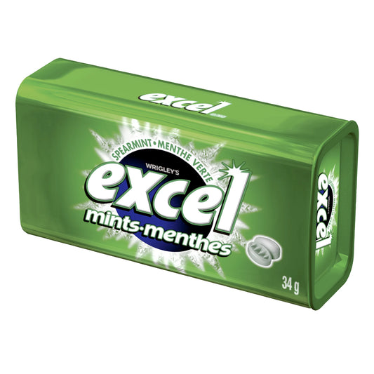 Excel Mints Spearmint, 8 × 34 g