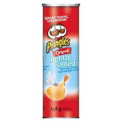 Pringles Lightly Salted Chips, 148 g