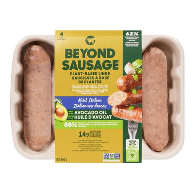 Beyond Meat Frozen Plant-Based Mild Italian Sausages, 400 g
