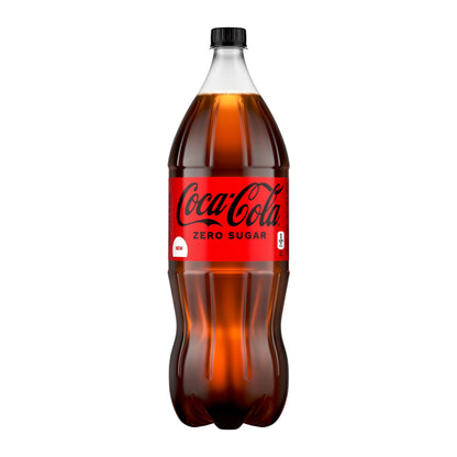 Coca-Cola Zero Sugar Soda Pop Bottle, 2 L