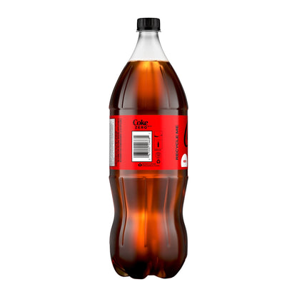 Coca-Cola Zero Sugar Soda Pop Bottle, 2 L