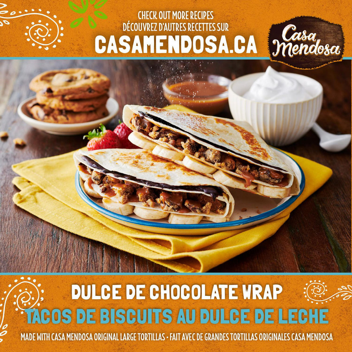 Casa Mendosa Original Soft Flour Tortillas, 10 Inch, 10 Count, 640 g