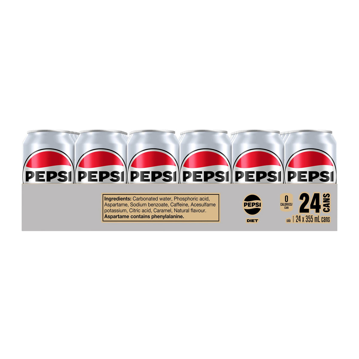 Pepsi Diet Cola Cans, 24 × 355 mL