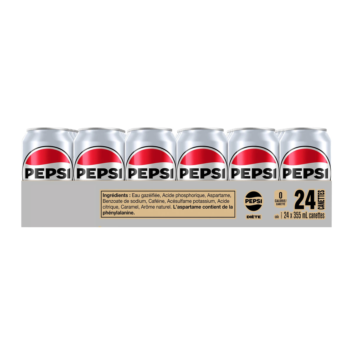 Pepsi Diet Cola Cans, 24 × 355 mL