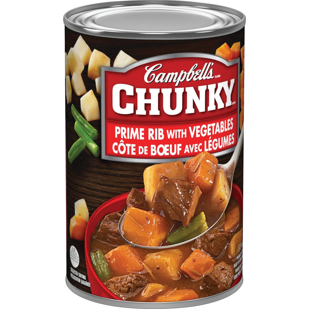 Campbell's Chunky Prime Rib with Vegetables Ready to Serve Soup, 515 mL