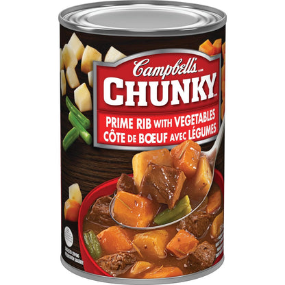 Campbell's Chunky Prime Rib with Vegetables Ready to Serve Soup, 515 mL