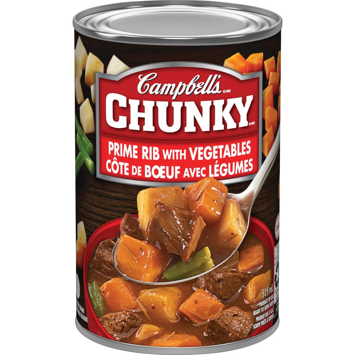 Campbell's Chunky Prime Rib with Vegetables Ready to Serve Soup, 515 mL