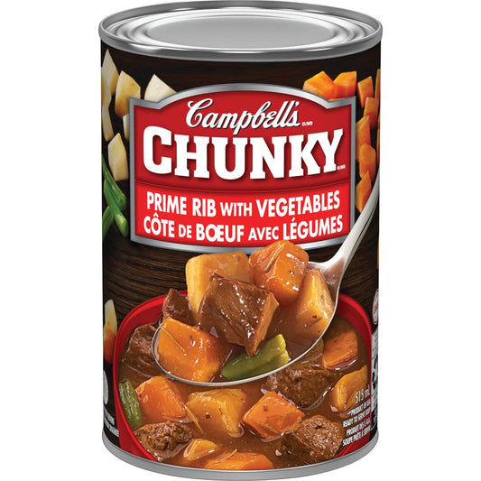 Campbell's Chunky Prime Rib with Vegetables Ready to Serve Soup, 515 mL
