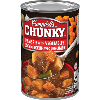 Campbell's Chunky Prime Rib with Vegetables Ready to Serve Soup, 515 mL