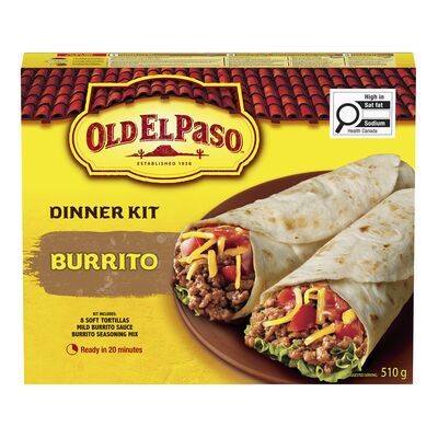 Old El Paso Burrito Dinner Kit, 510 g