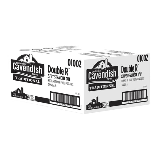 Cavendish Farms Double R 3/8-in Straight Cut Fries, 6 × 2.27 kg