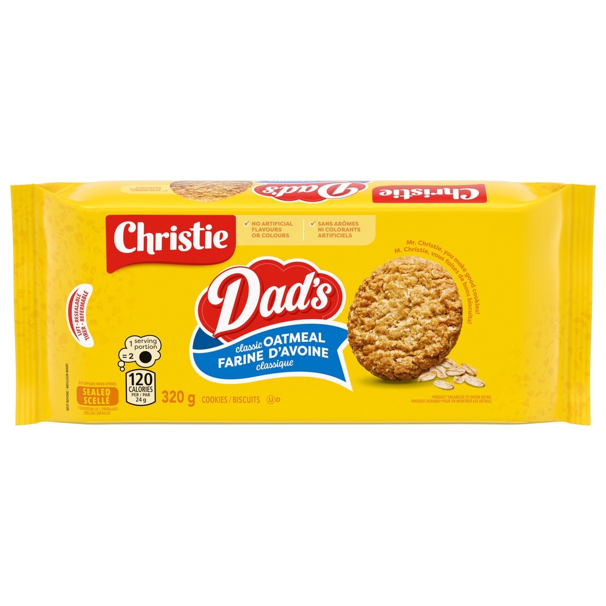 Christie Dad's Oatmeal Cookies, Original, 320 g