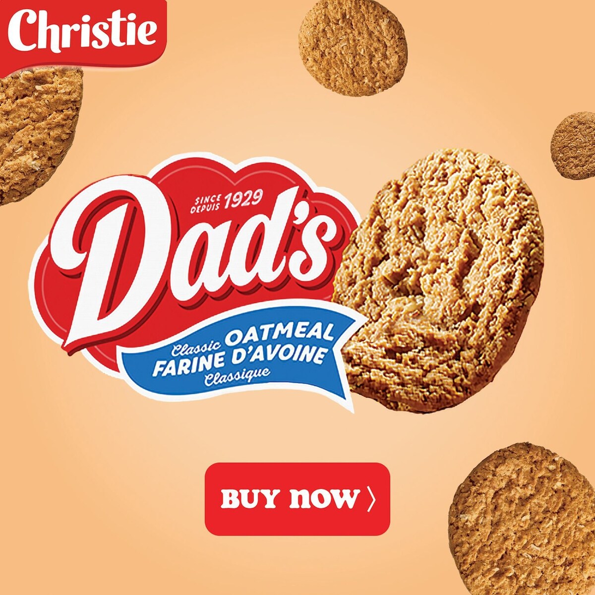 Christie Dad's Oatmeal Cookies, Original, 320 g