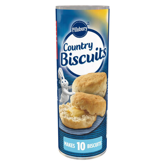 Pillsbury Country Biscuits Ready-to-Bake Dough, 10 Biscuits, 340 g