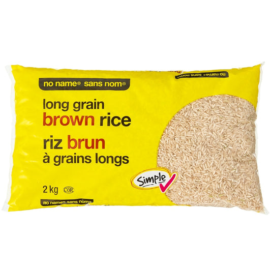 No Name Long Grain Brown Rice, 2 kg
