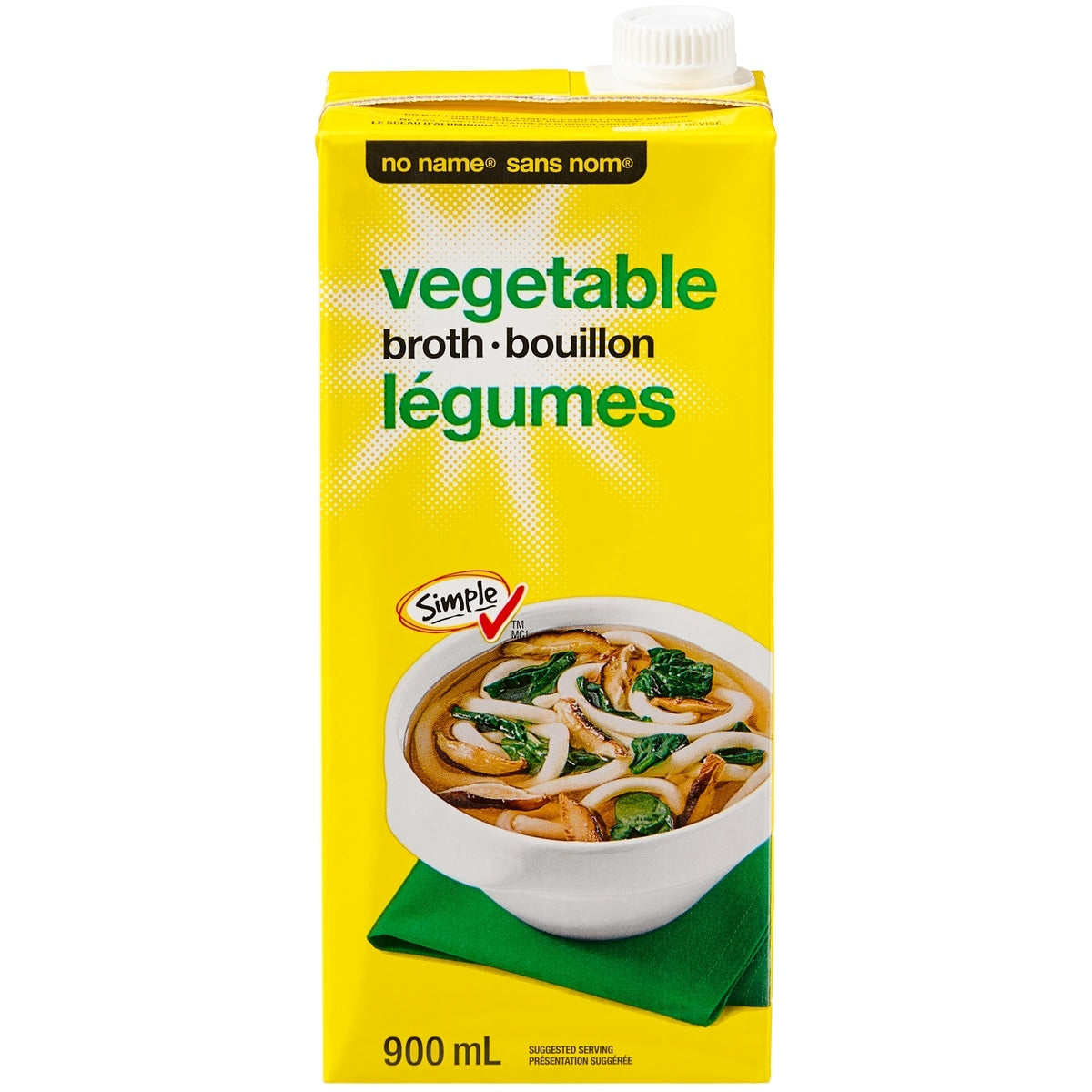 No Name Vegetable Broth, 900 mL