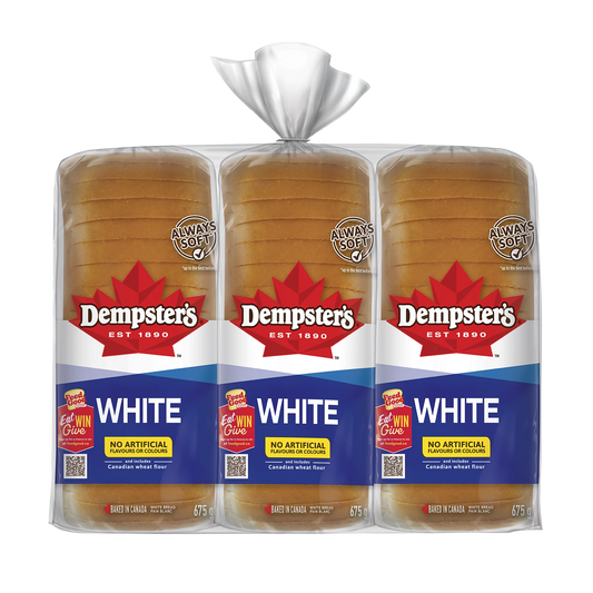 Dempster's White Bread, 3 × 675 g
