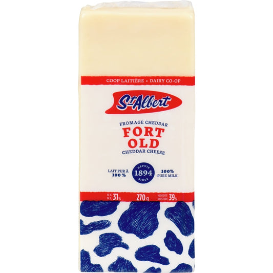 St Albert Old White Cheddar, 270 g