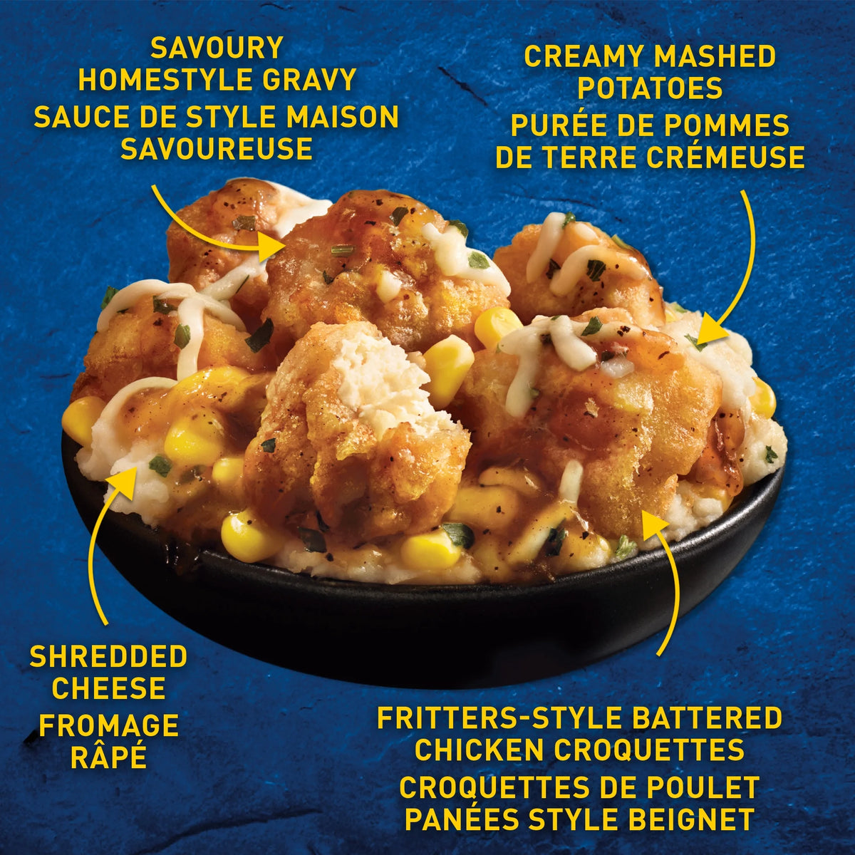 Hungry-Man XL Country Fried Chicken Bowl Frozen Entrée, 8 × 397 g