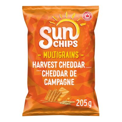 SunChips Harvest Cheddar Flavoured Multigrain Chips, 205 g