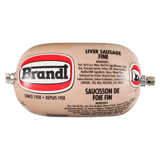 Brandt Fine Liver Sausage Chub, 250 g