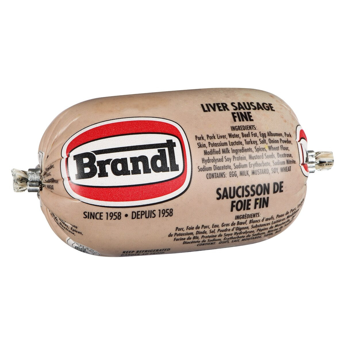 Brandt Fine Liver Sausage Chub, 250 g