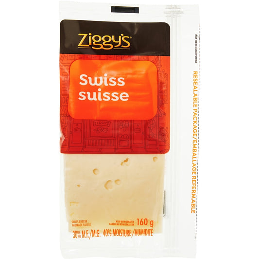 Ziggy's Swiss Cheese Slices, 160 g