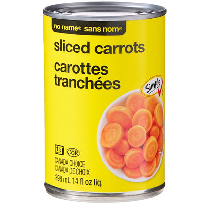 No Name Sliced Carrots, 398 mL