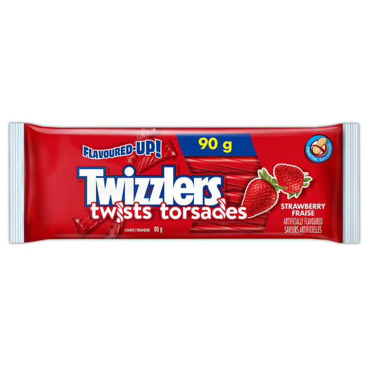 TWIZZLERS Strawberry Twists Candy, 90 g