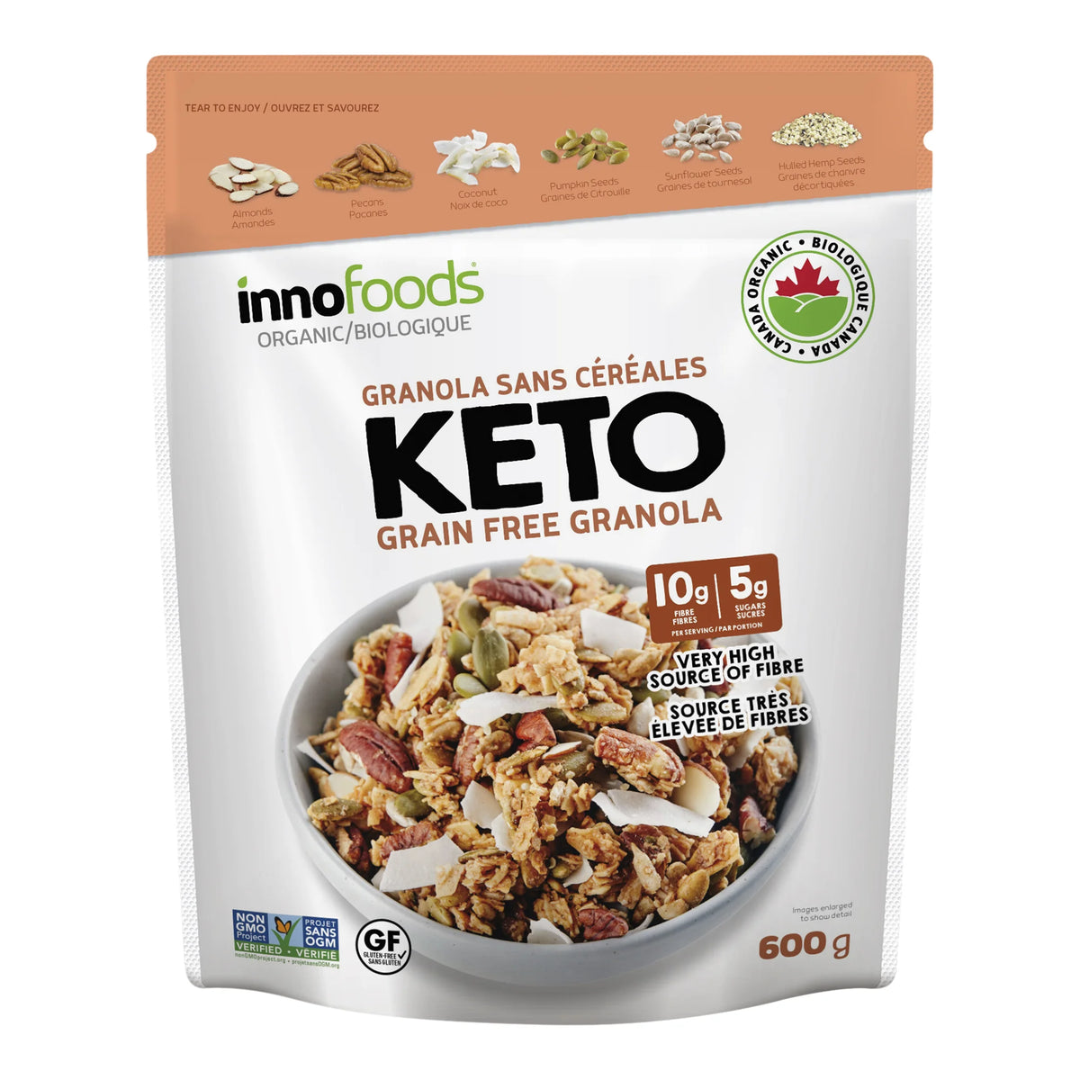 Inno Foods Organic Keto Grain Free Granola, 600 g