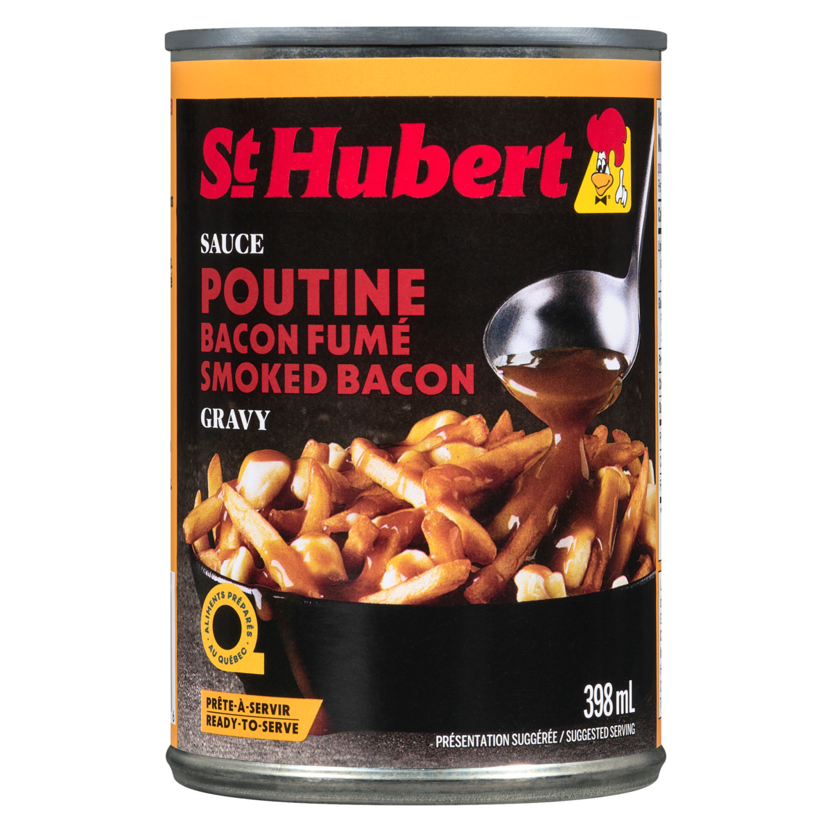 St Hubert Poutine Gravy, Smoked Bacon, 398 mL