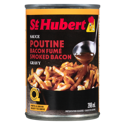 St Hubert Poutine Gravy, Smoked Bacon, 398 mL