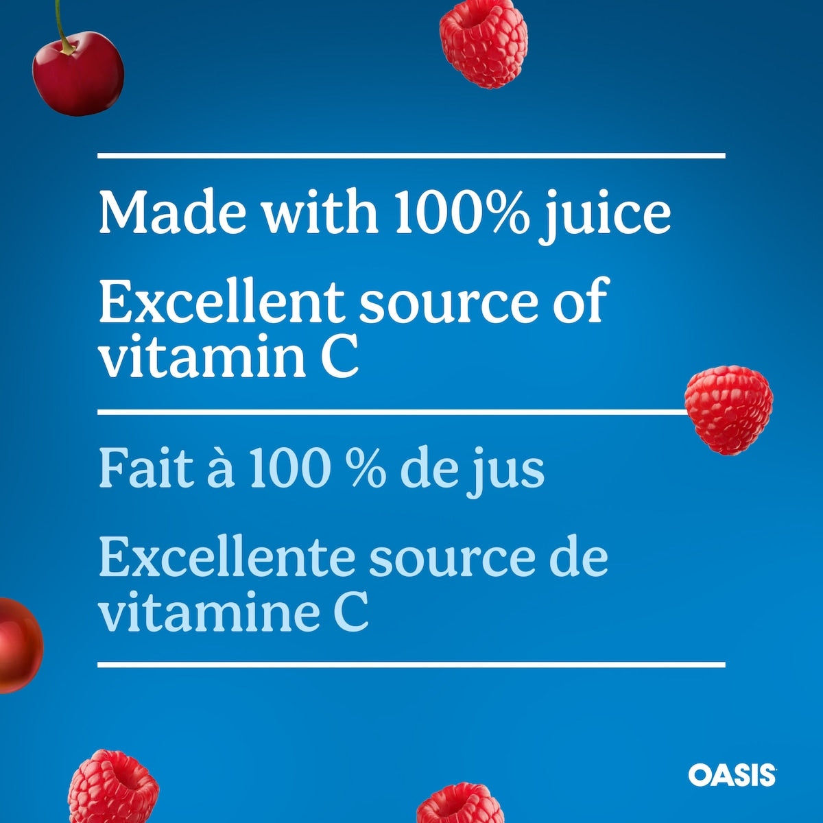 Oasis Berry Juice, 8 × 200 mL
