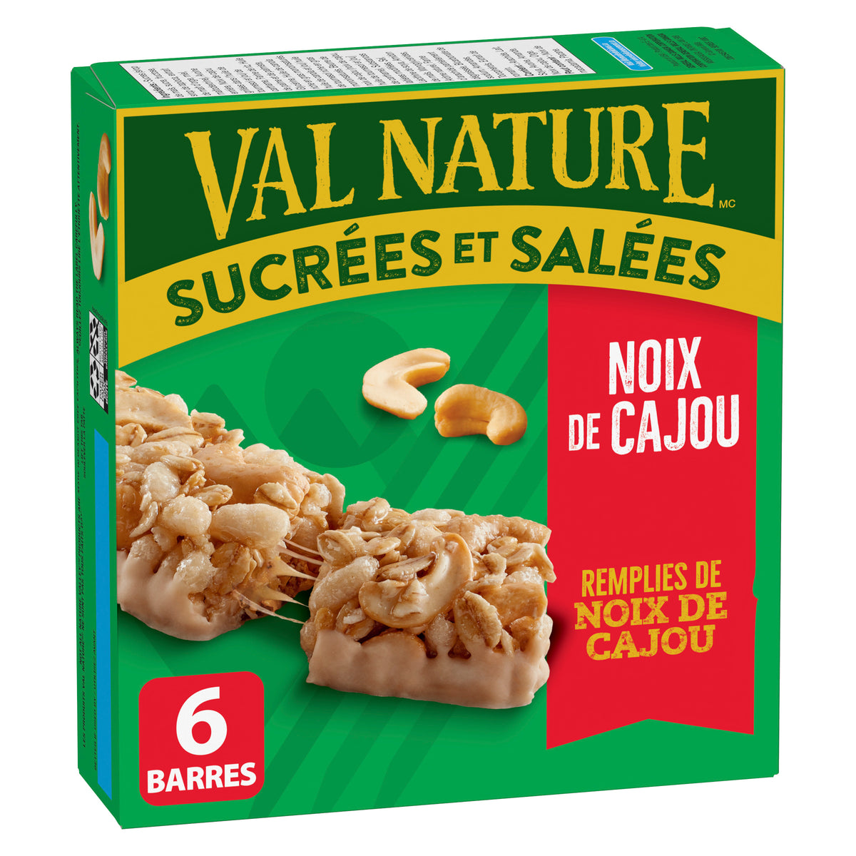 Nature Valley Sweet and Salty Nut Cashew Granola Bars, 6 Bars, 192 g
