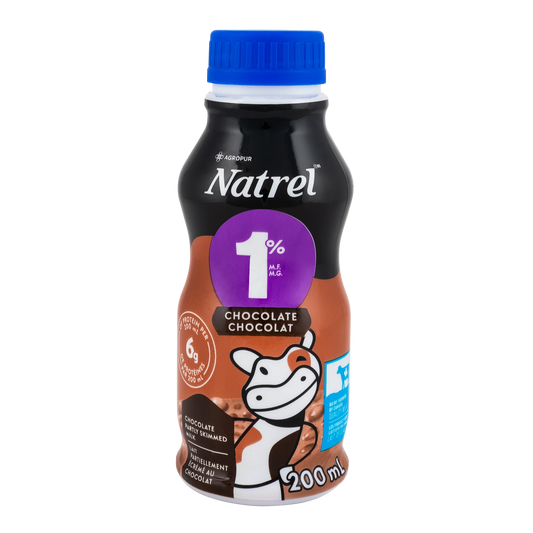 Natrel Chocolate Milk, 16 × 200 mL