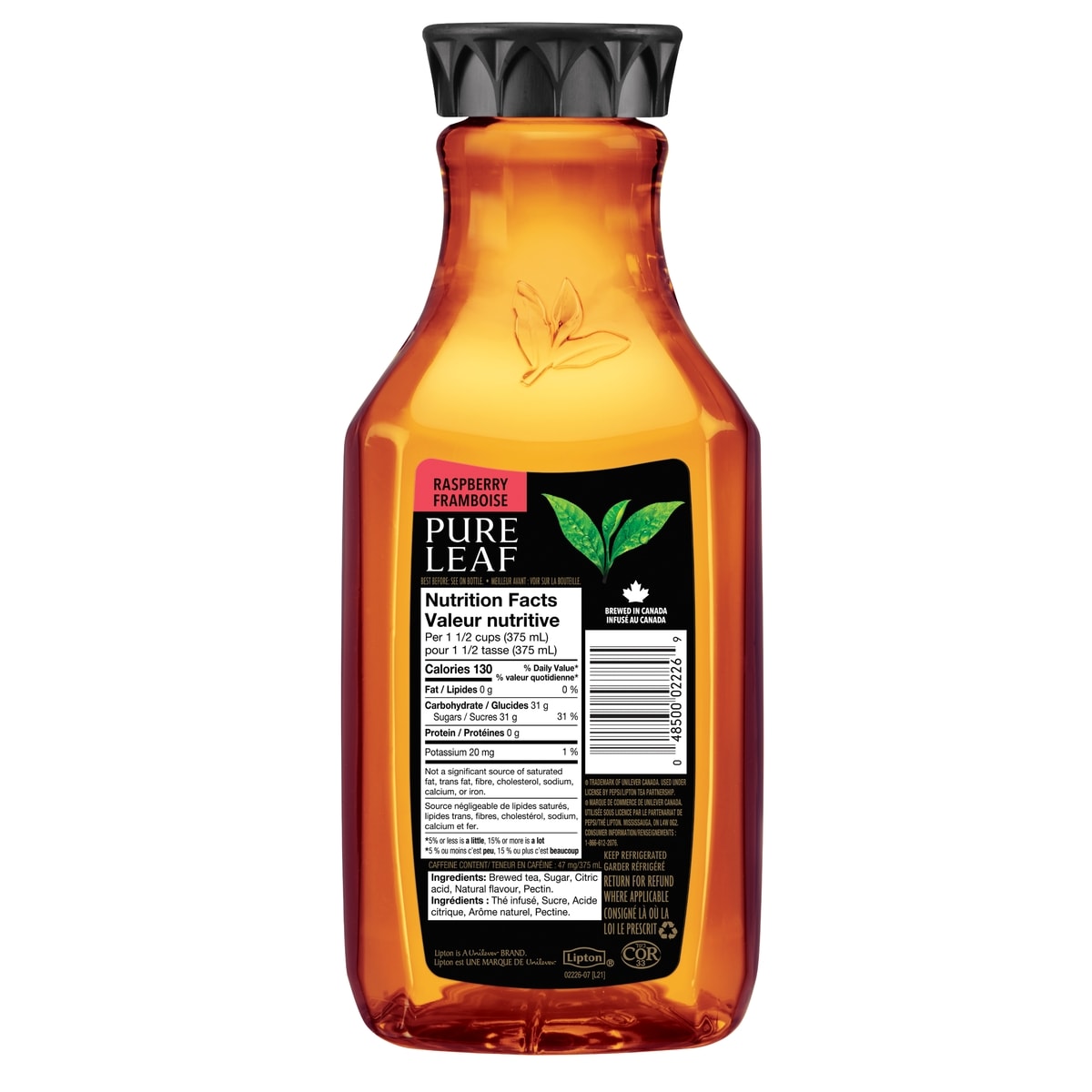 Pure Leaf Raspberry Iced Tea, 1.75 L