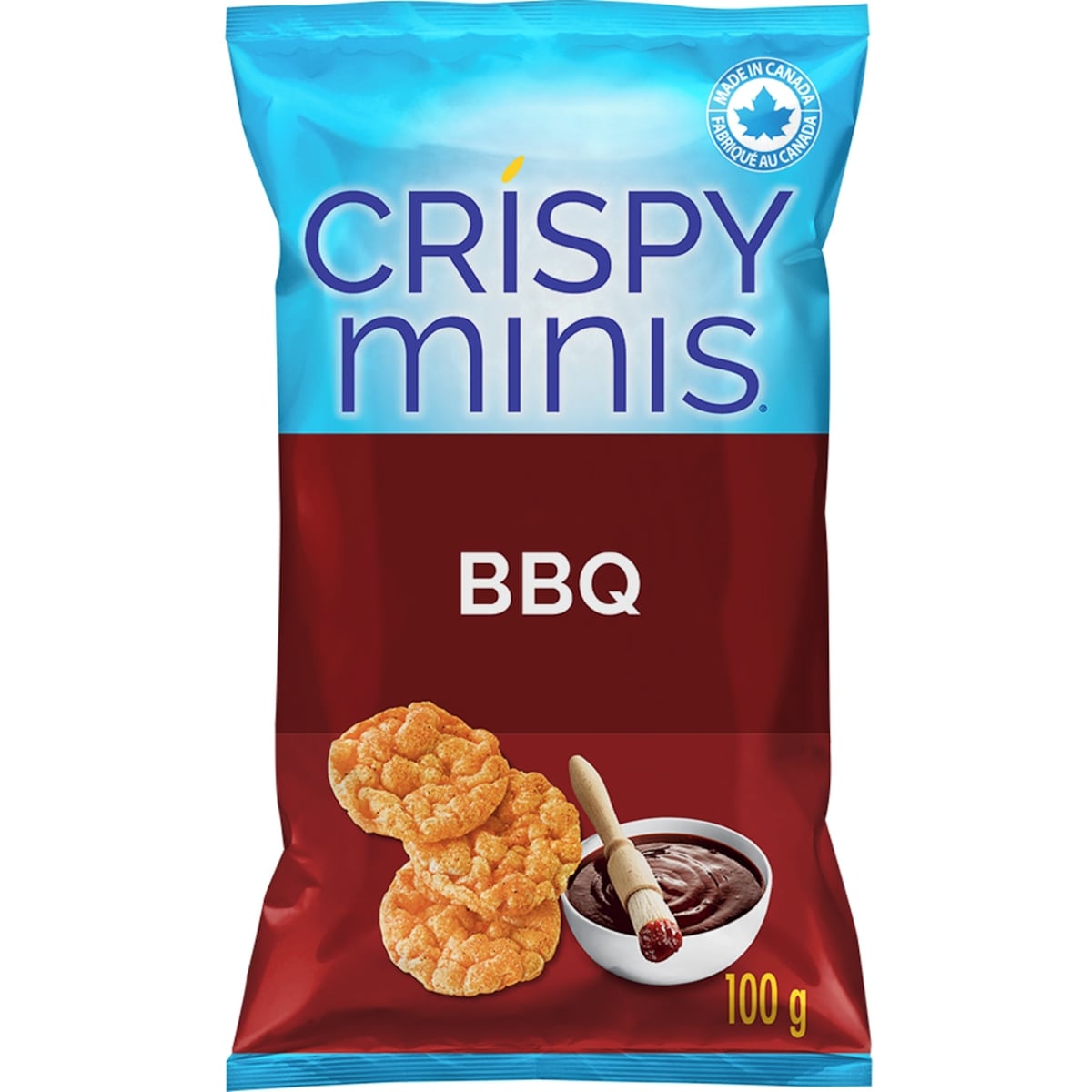 Quaker Crispy Minis BBQ Flavour Brown Rice Chips, 100 g