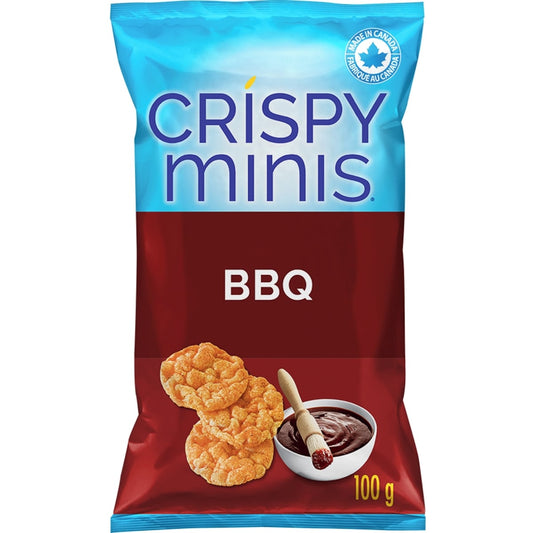 Quaker Crispy Minis BBQ Flavour Brown Rice Chips, 100 g