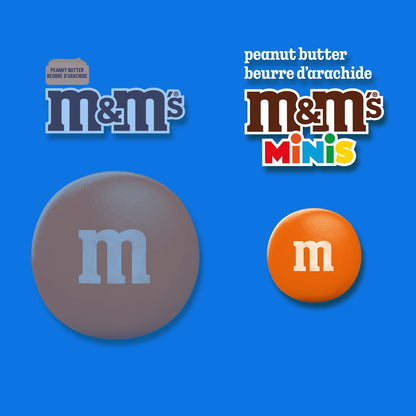 M&M'S Minis Peanut Butter Milk Chocolate Candy Tube, 49 g