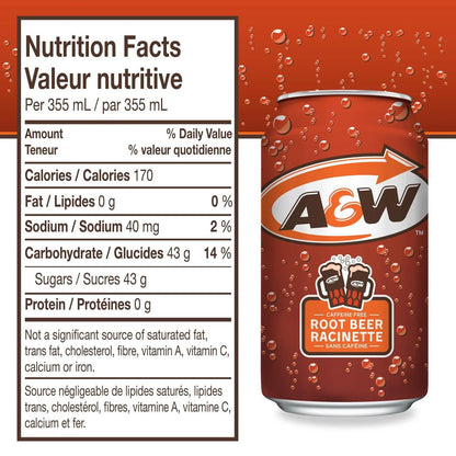 A&W Root Beer Cans, 12 × 355 mL