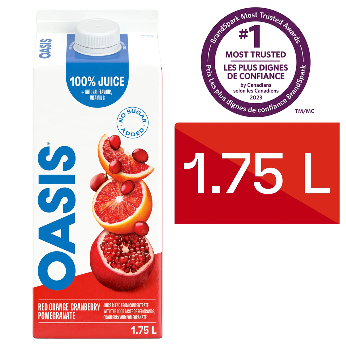 Oasis Red Orange Cranberry Pomegranate Juice, 1.75 L