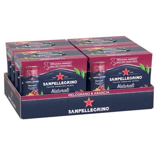 San Pellegrino Naturali Melograno & Arancia, 24 × 330 mL
