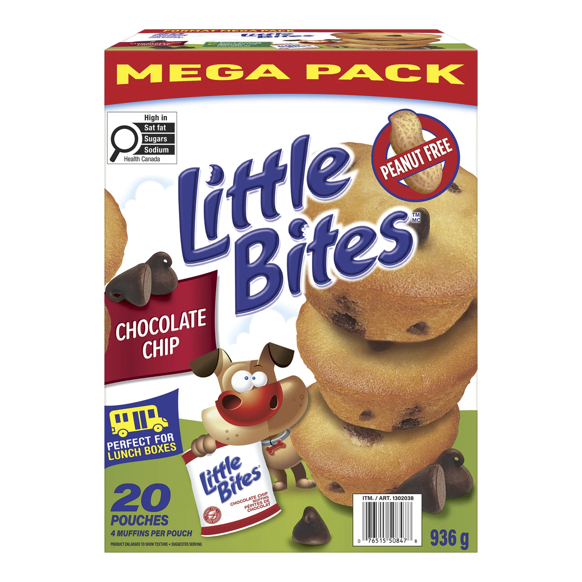 Sara Lee Little Bites Chocolate Chip, 20 × 47 g