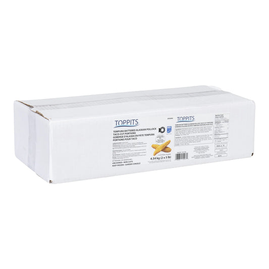 Toppits Tempura Battered Alaskan Pollock, 4.54 kg